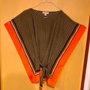 Retro Michael Kors Poncho-Style Shirt